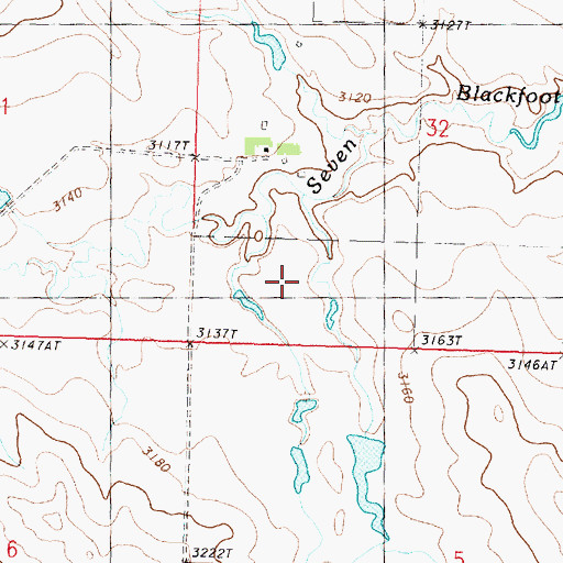 Topographic Map of Ralph Clark Number 1 Dam, MT
