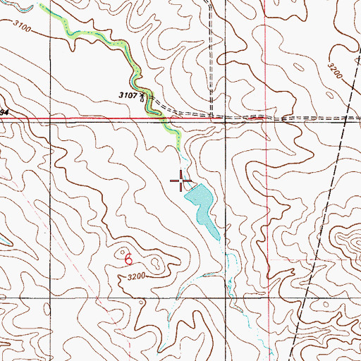 Topographic Map of Homer Number 1 Dam, MT