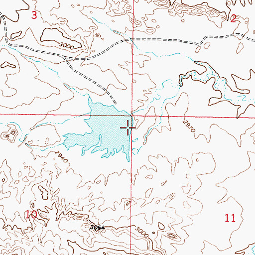 Topographic Map of US Number 5 Dam, MT