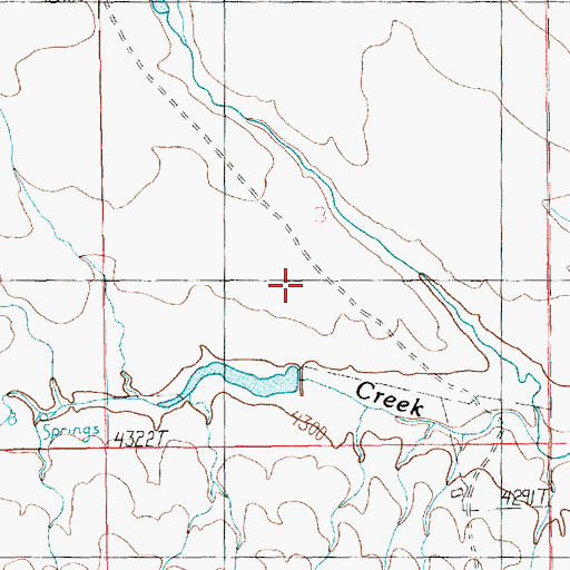 Topographic Map of Cinnamon Number 10 Dam, MT