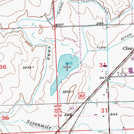 Topographic Map of Retriever Number 1 Dam, MT