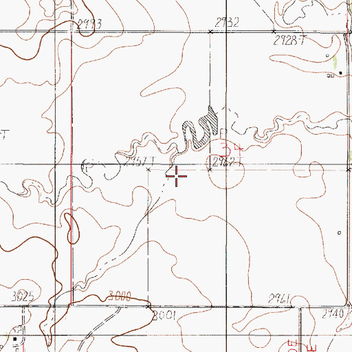 Topographic Map of Seven Number 4 Dam, MT