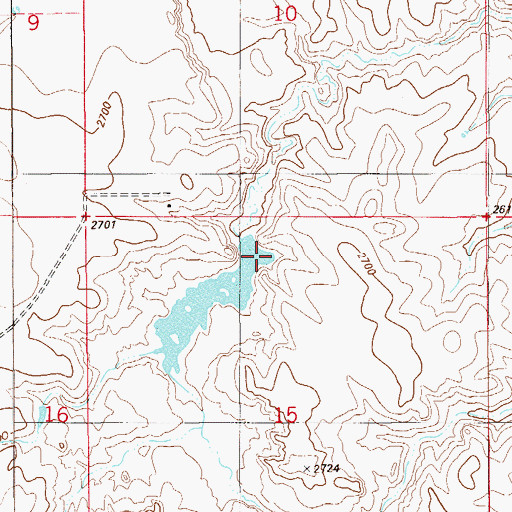 Topographic Map of Jonas Number 6 Dam, MT