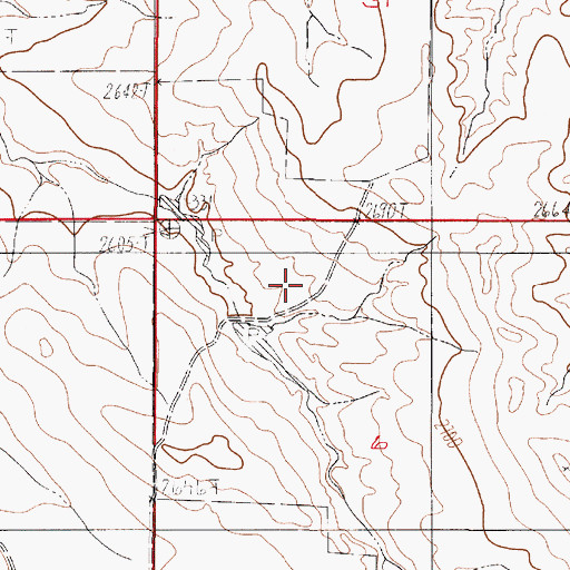 Topographic Map of Jonas Number 2 Dam, MT