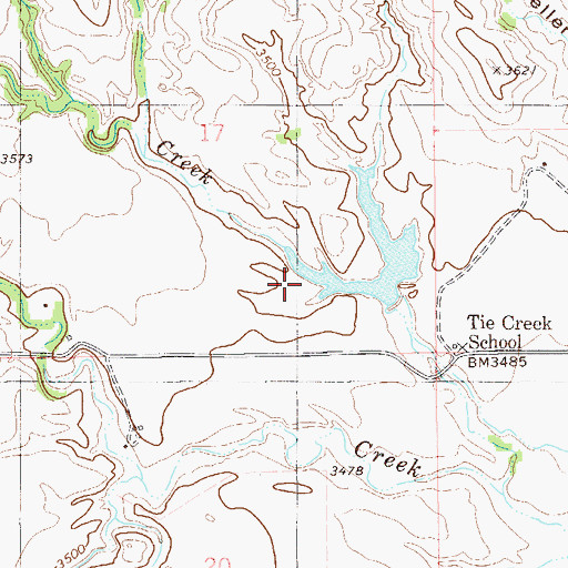 Topographic Map of German Number 2 Dam, MT