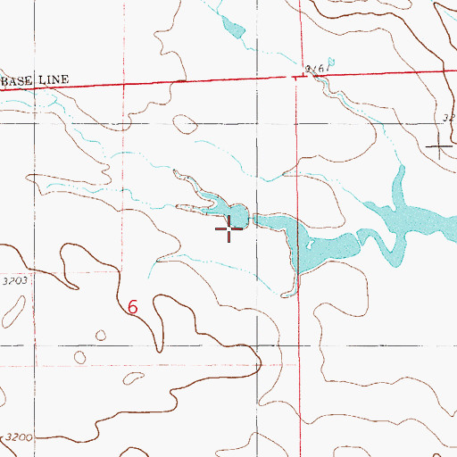 Topographic Map of German Number 3 Dam, MT