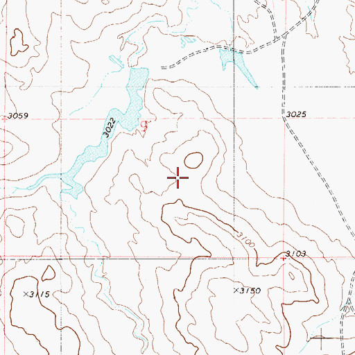 Topographic Map of Pete Dam, MT