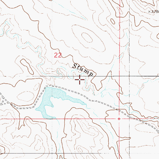 Topographic Map of Harkin Dam, MT