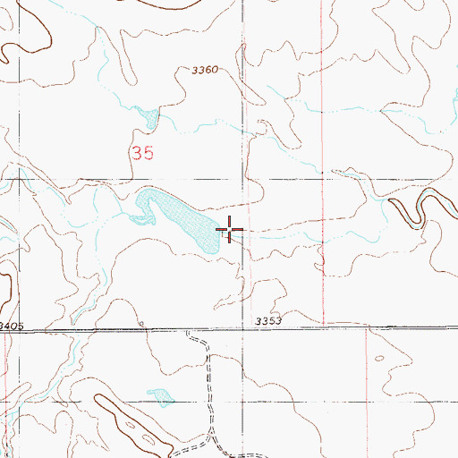 Topographic Map of Padden Number 2 Dam, MT