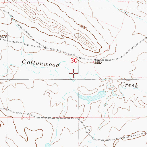 Topographic Map of Nuhn Number 2 Dam, MT