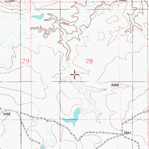 Topographic Map of Nuhn Number 3 Dam, MT