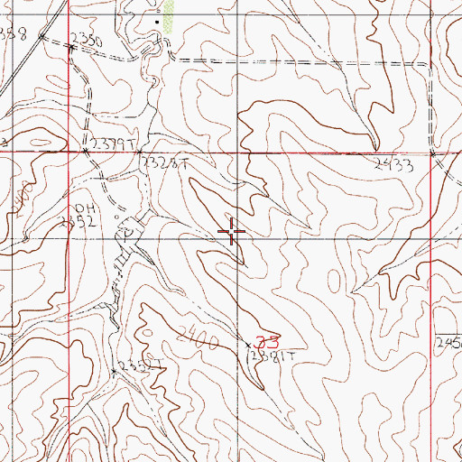 Topographic Map of Win Number 2 Dam, MT
