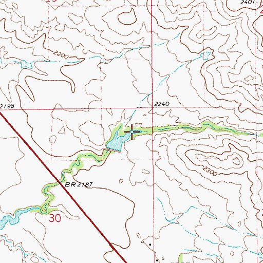Topographic Map of Arthur Dam, MT