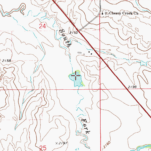 Topographic Map of T Hackley Number 1 Dam, MT