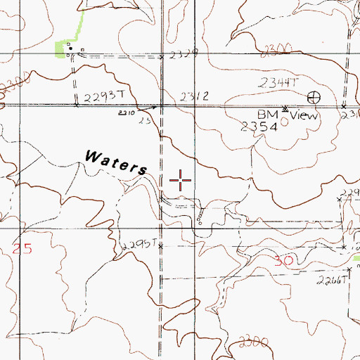 Topographic Map of Robert Johnson Dam, MT