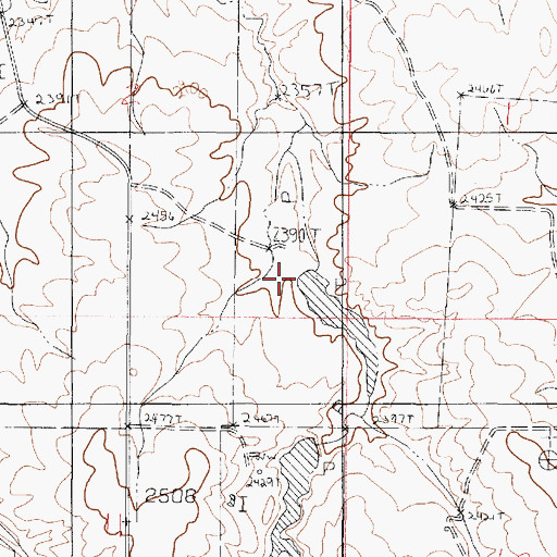 Topographic Map of F Whitmus Number 2 Dam, MT