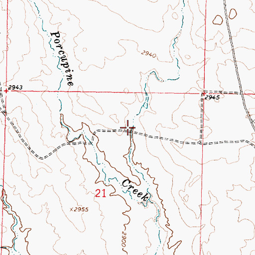 Topographic Map of Schessler Number 10 Dam, MT
