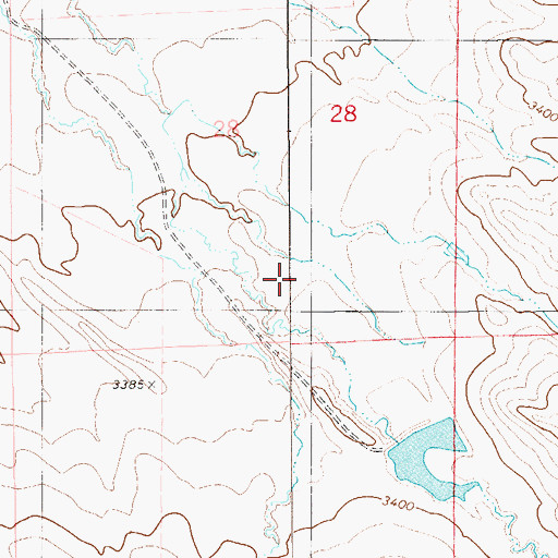 Topographic Map of Arbuckle Number 2 Dam, MT