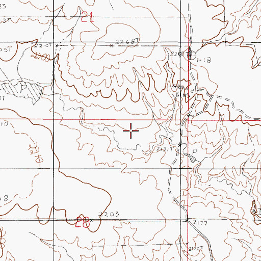 Topographic Map of Good Dam, MT