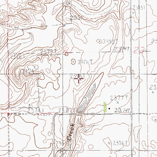 Topographic Map of Thomas Dam, MT