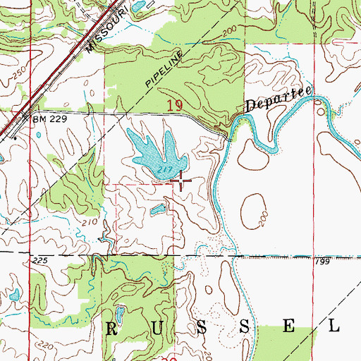 Topographic Map of Smith Lake Two Dam, AR