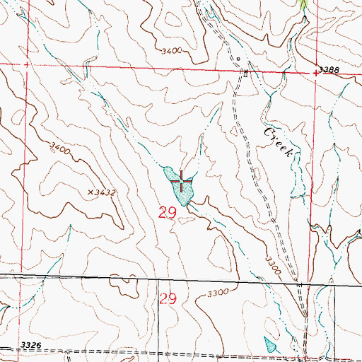 Topographic Map of Bar 69 Number 5 Dam, MT