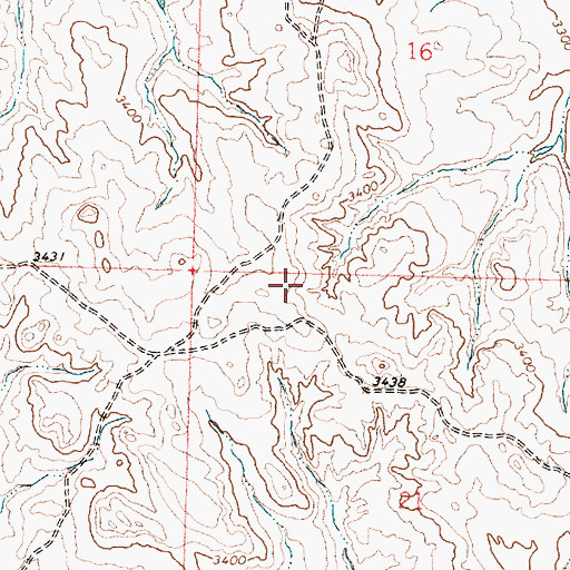 Topographic Map of Montana Number 28 Dam, MT