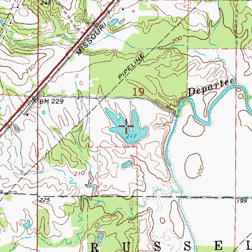 Topographic Map of Smith Lake Two, AR