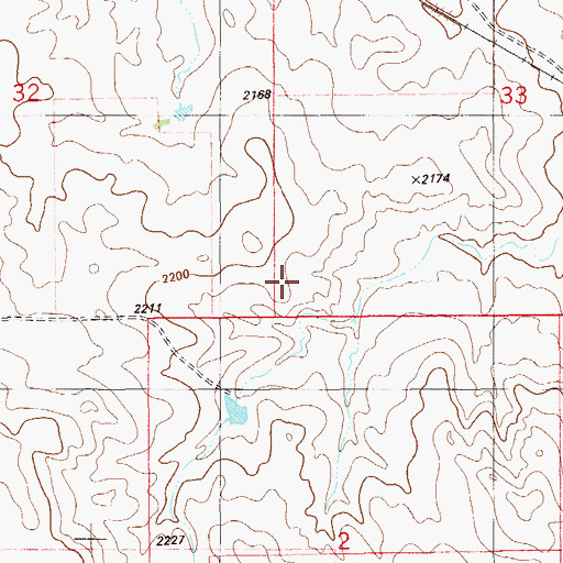 Topographic Map of Hansen Dam, MT