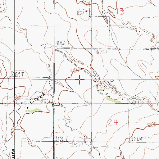 Topographic Map of Schwartz Dam, MT