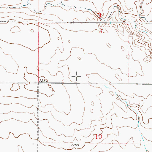 Topographic Map of Warmbrod Dam, MT