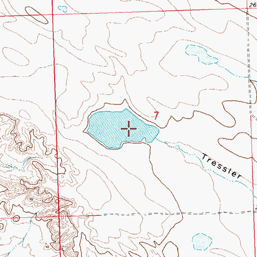 Topographic Map of Ernest Dam, MT