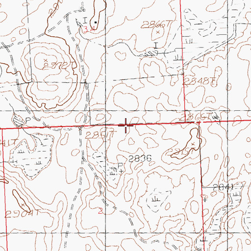 Topographic Map of Drydahl Dam, MT