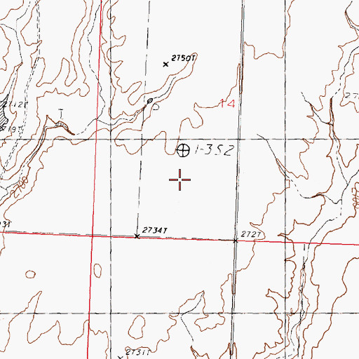 Topographic Map of E Wasson Number 2 Dam, MT