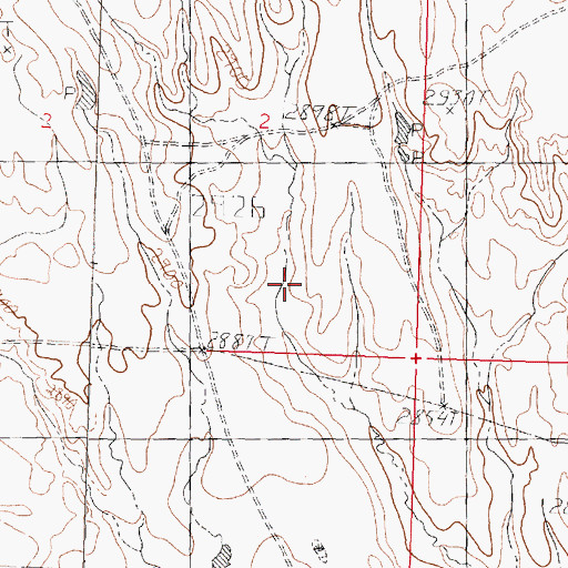 Topographic Map of Randi Dam, MT