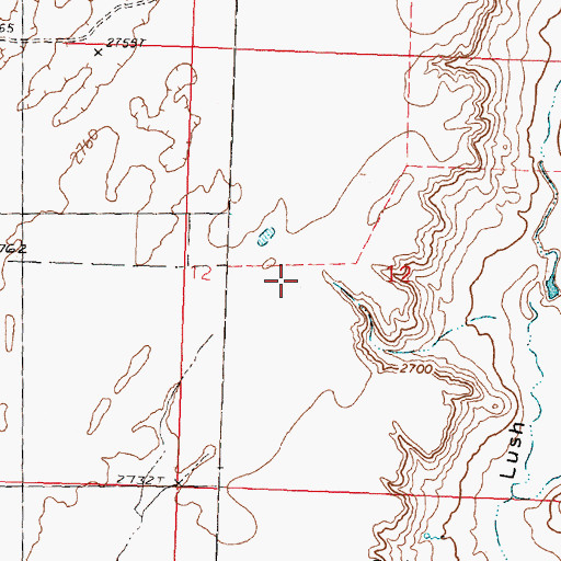 Topographic Map of E Wasson Number 1 Dam, MT