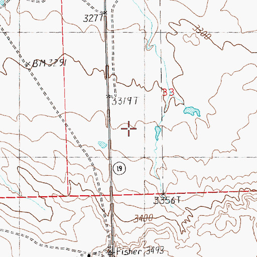 Topographic Map of Graber Number 2 Dam, MT