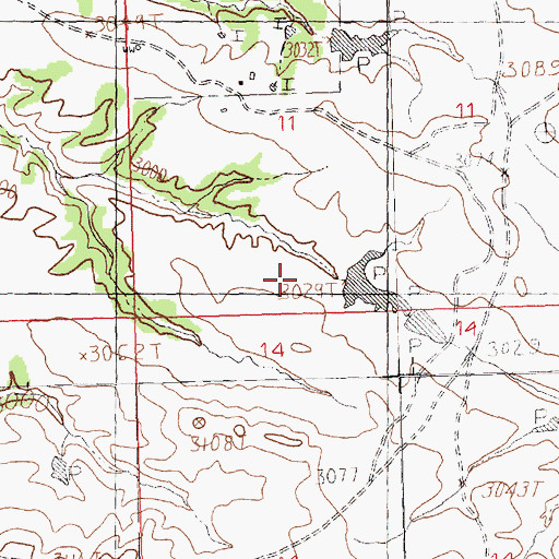 Topographic Map of Murray Dam, MT