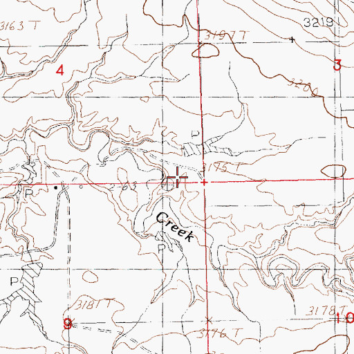 Topographic Map of Albery Number 1 Dam, MT