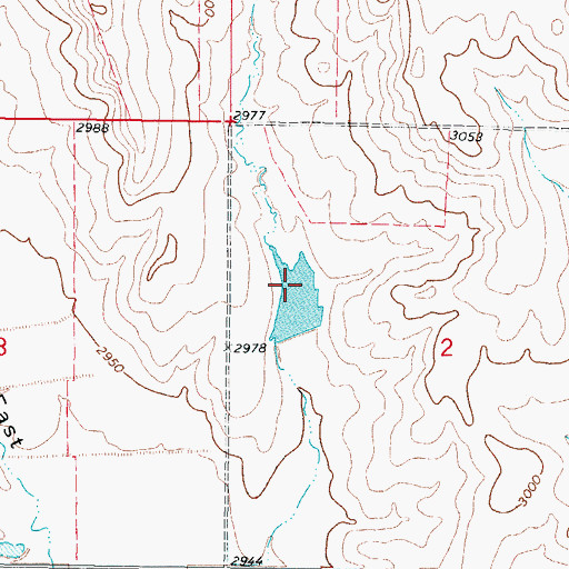 Topographic Map of Ghost Number 6 Dam, MT