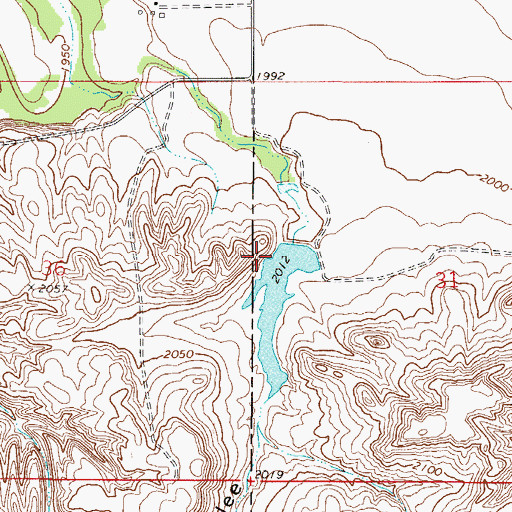 Topographic Map of Voorhees Dam, MT