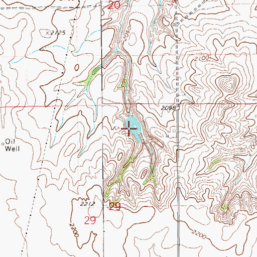 Topographic Map of Candee Dam, MT