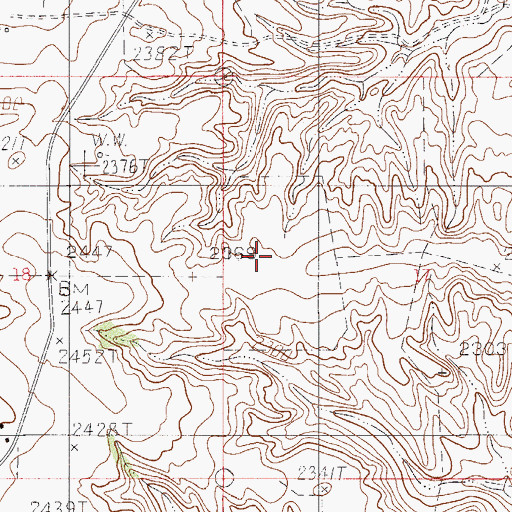 Topographic Map of Primrose Dam, MT