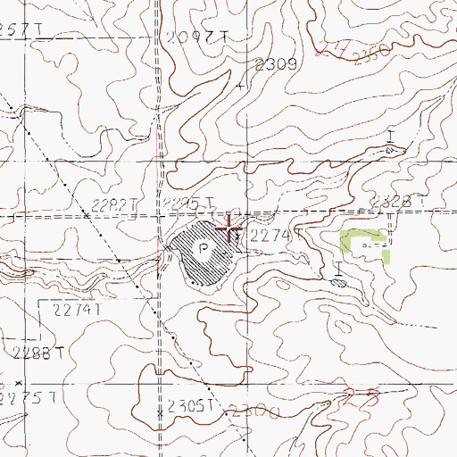 Topographic Map of Lindberg Dam, MT
