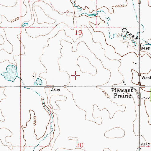 Topographic Map of J Jacobsen Number 2 Dam, MT