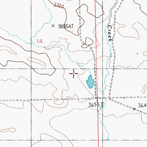 Topographic Map of Gerdts Dam, MT