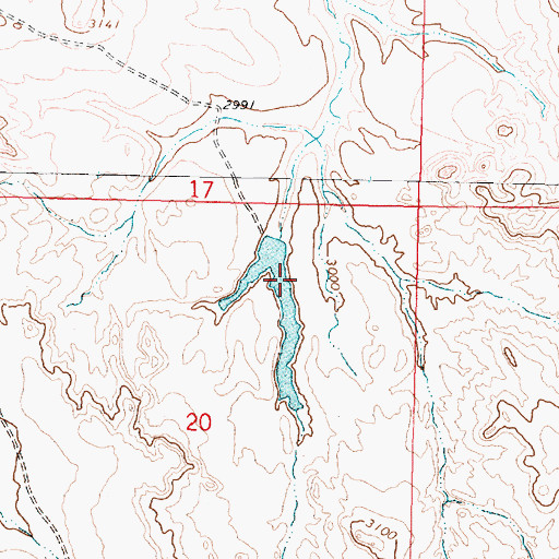 Topographic Map of McKensie Dam, MT
