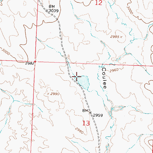 Topographic Map of L Galt Number 24 Dam, MT