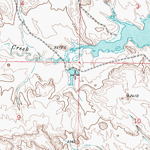 Topographic Map of CM Russell Dam, MT