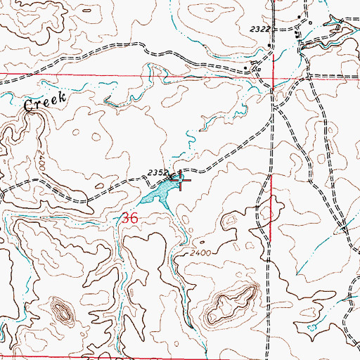 Topographic Map of Pink Sketter Number 2 Dam, MT